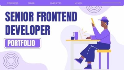 Illustrated Senior Frontend Developer Portfolio