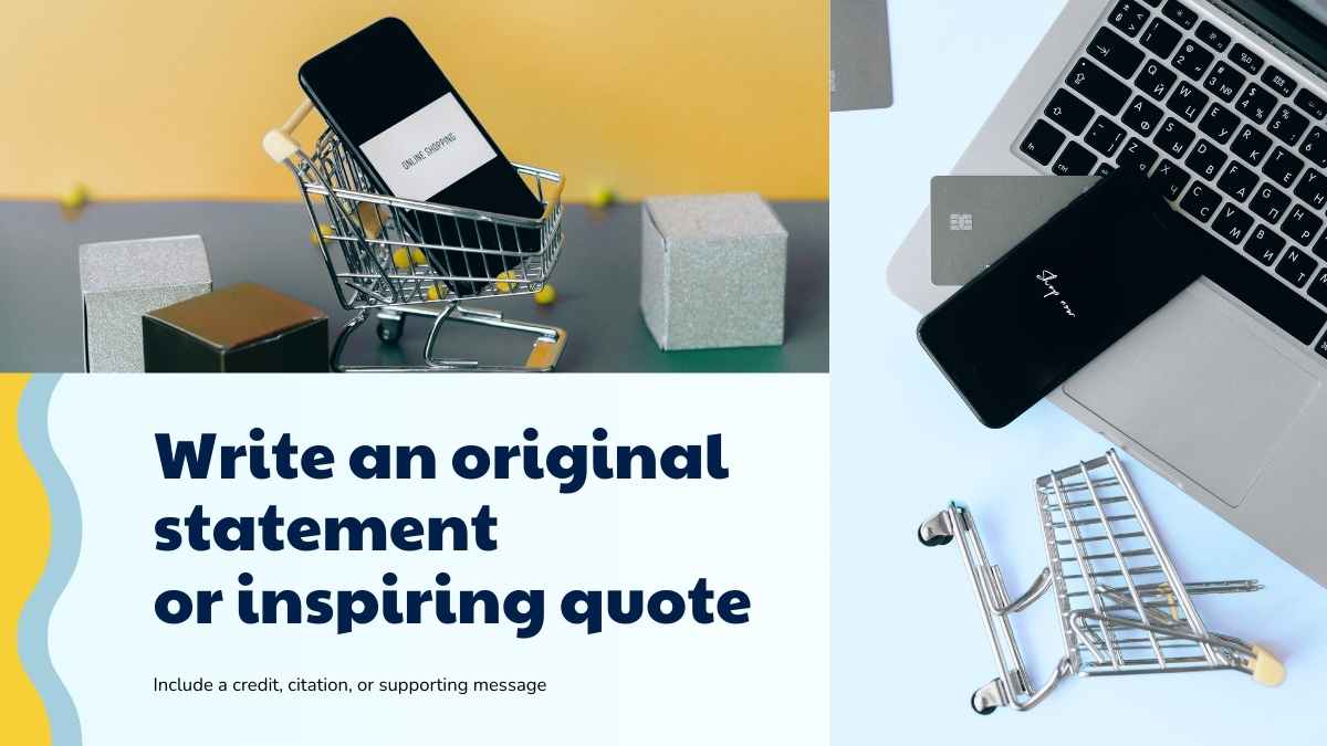 Illustrated Shopping Cart Theme for Business Slides - slide 7