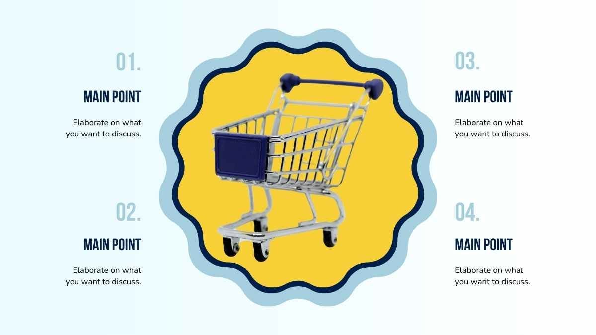 Tema Keranjang Belanja Bergambar untuk Slide Bisnis - slide 9