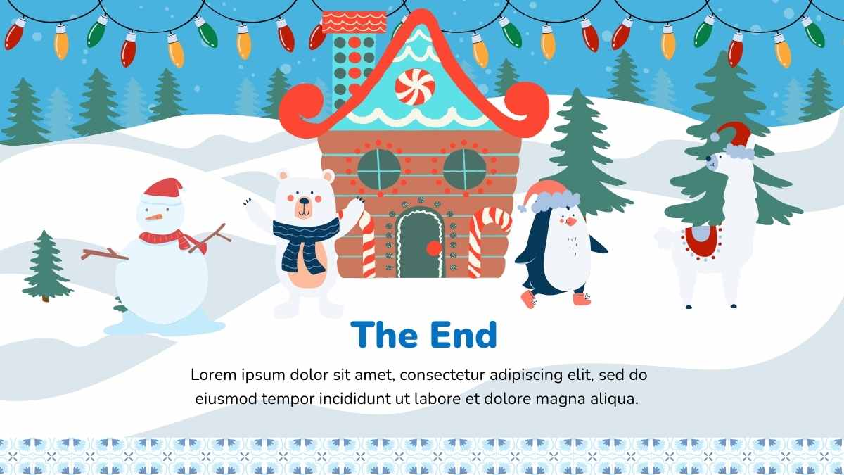 Illustrated Snowman Story Book Slides - slide 14