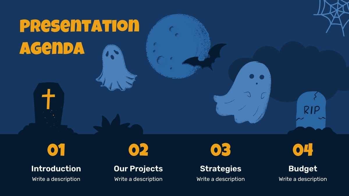 Slide Halloween Menyeramkan dengan Ilustrasi Menakutkan - slide 3