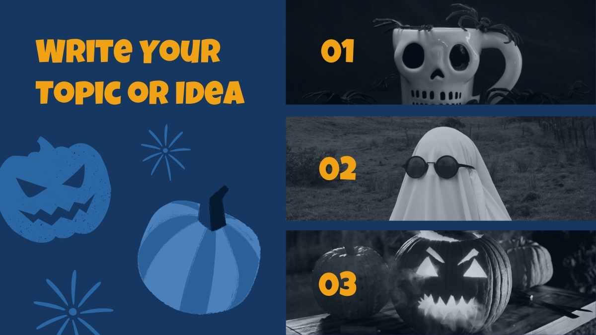 Slides Ilustrados de Halloween Assustador - deslizar 7