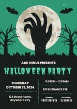 Illustrated Spooky Halloween Party Invitation