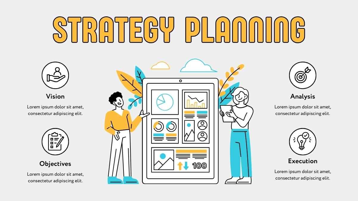 Illustrated Strategic Planning Infographic - diapositiva 15