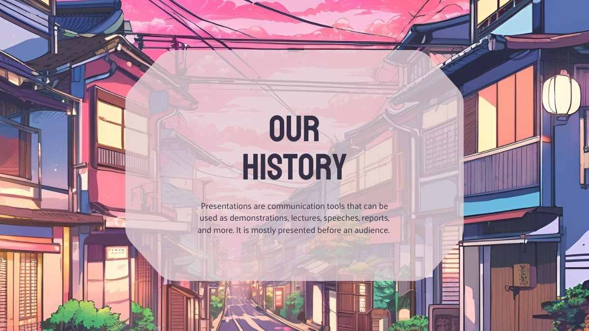 Illustrated Streets of Japan Background - slide 11