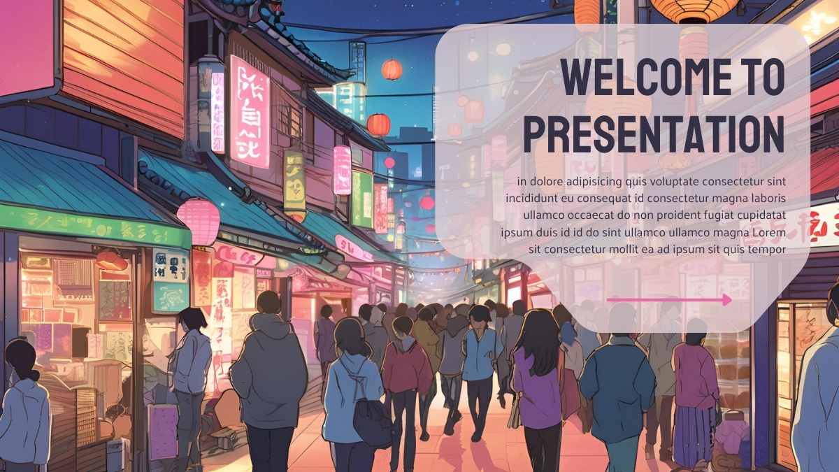 Illustrated Streets of Japan Background - slide 4