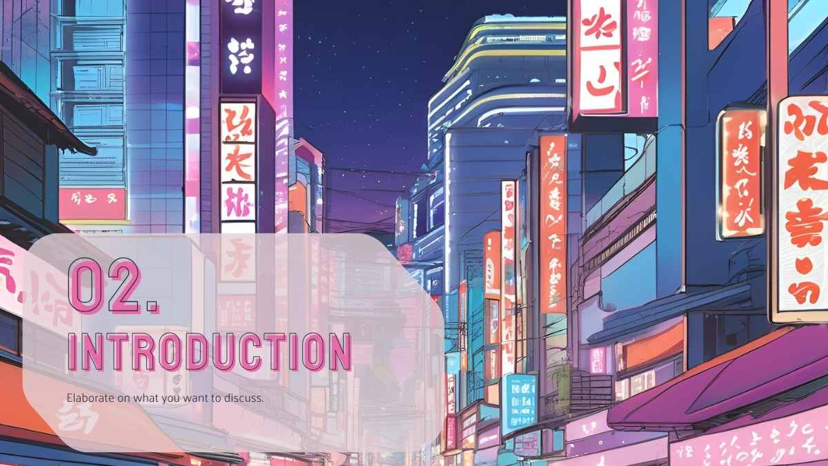 Illustrated Streets of Japan Background - slide 6