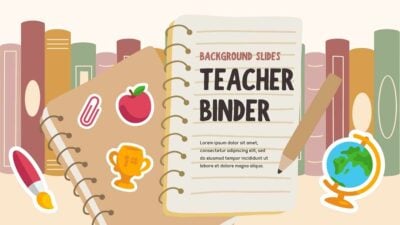 Illustrated Teacher Binder Background Slides