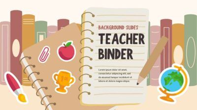 Slides Carnival Google Slides and PowerPoint Template Illustrated Teacher Binder Background Slides 1