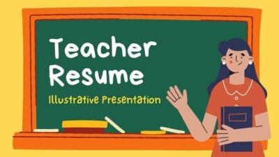 Slides Carnival Google Slides and PowerPoint Template Illustrated Teacher Resume 1