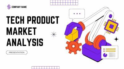 Illustrated Tech Product Market Analysis Slides