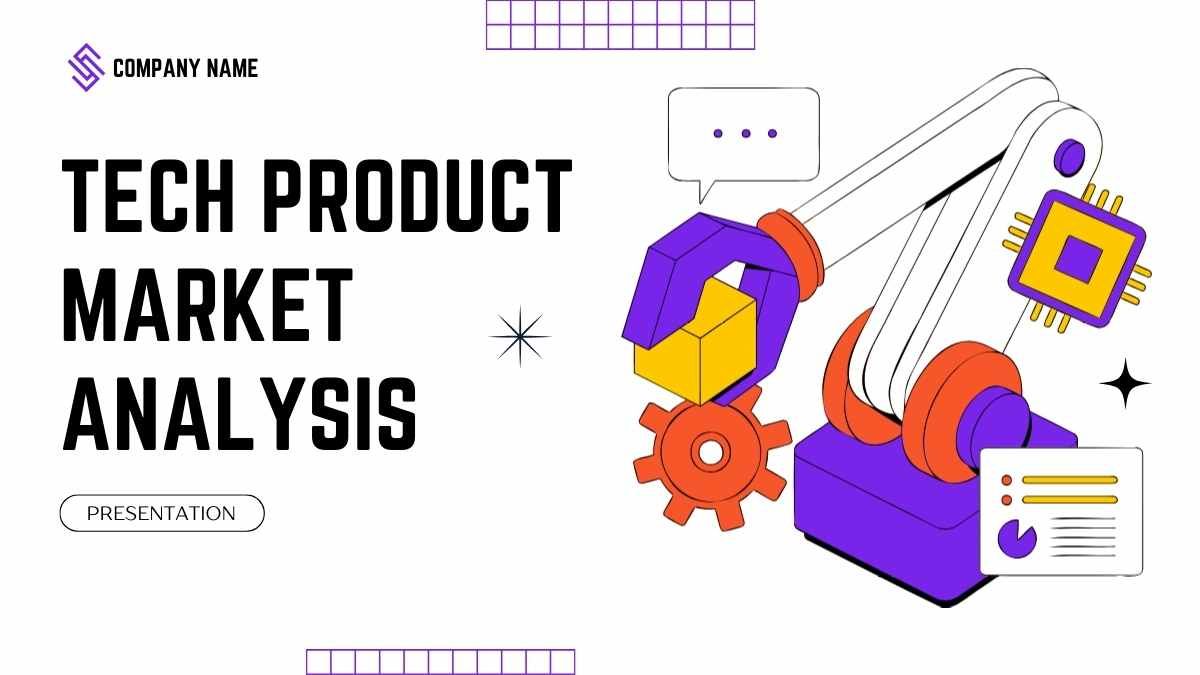 Illustrated Tech Product Market Analysis Slides - slide 1