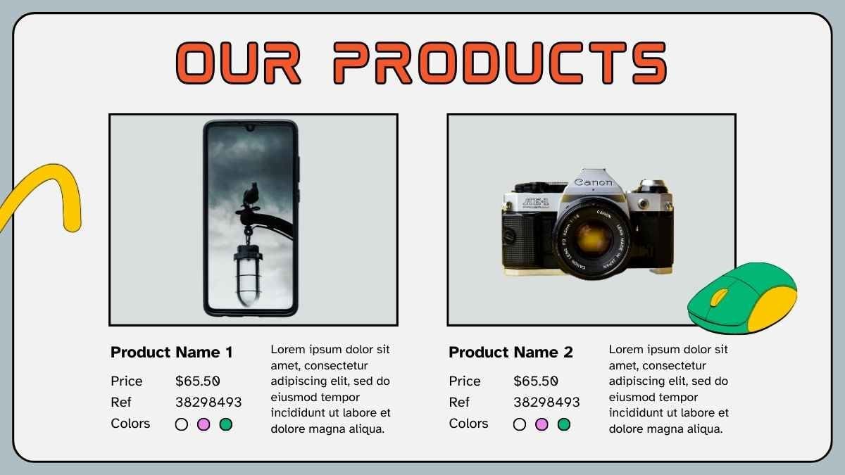 Illustrated Technology Products Catalog Slides - slide 10