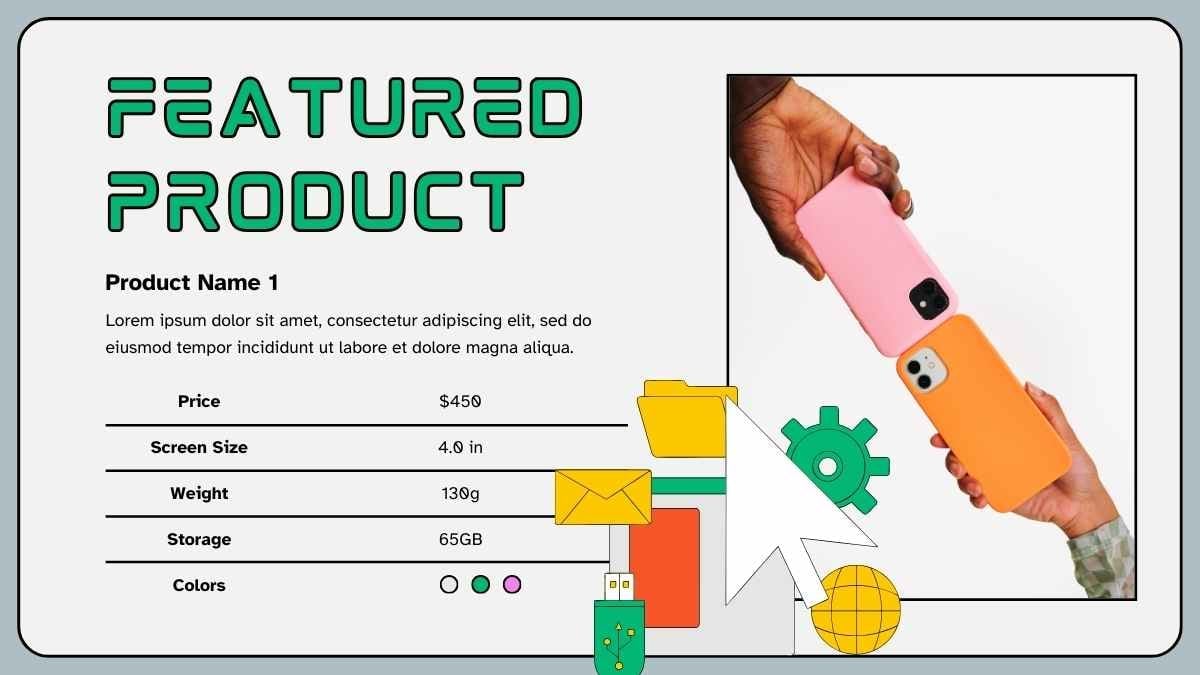 Illustrated Technology Products Catalog Slides - slide 13