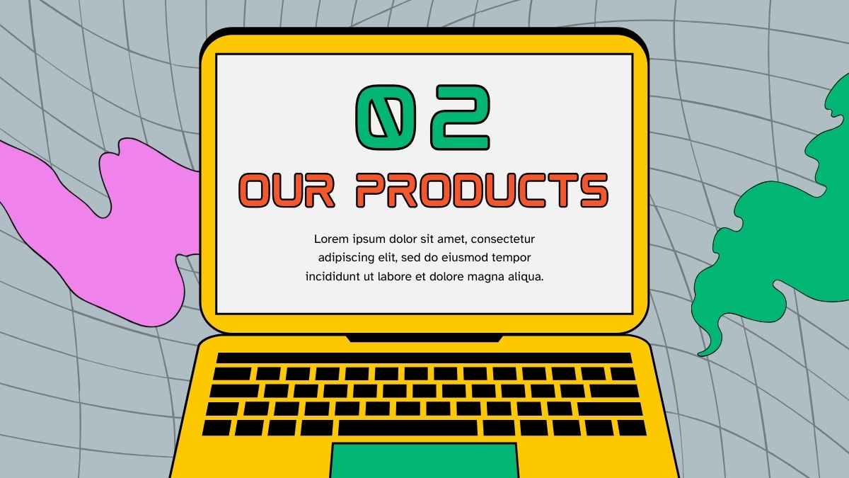 Illustrated Technology Products Catalog Slides - slide 9