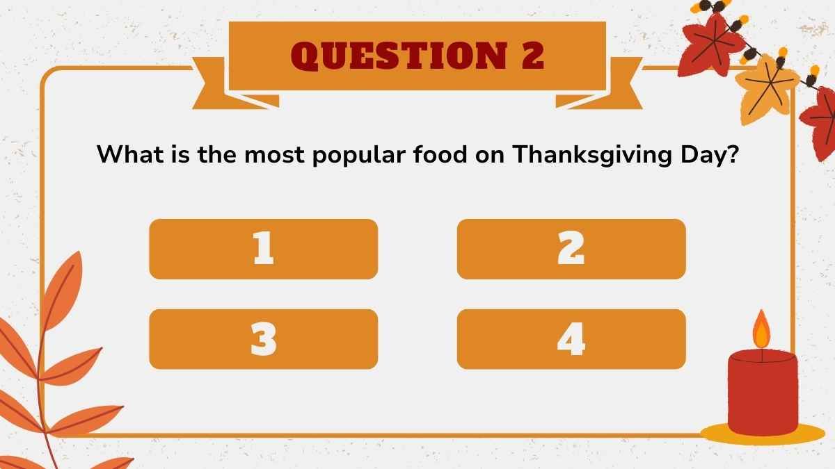 Illustrated Thanksgiving Family Feud Background - diapositiva 11