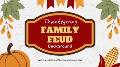 Illustrated Thanksgiving Family Feud Background