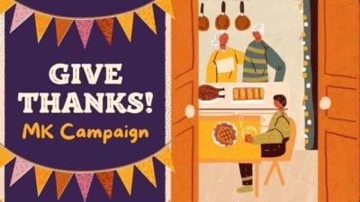 Illustrated Thanksgiving Marketing Campaign Slides