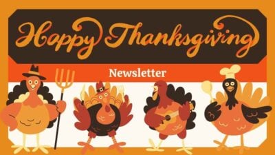 Illustrated Thanksgiving Newsletter Slides