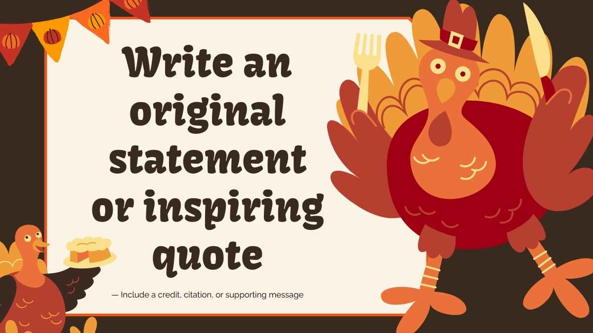 Illustrated Thanksgiving Newsletter Slides - slide 10