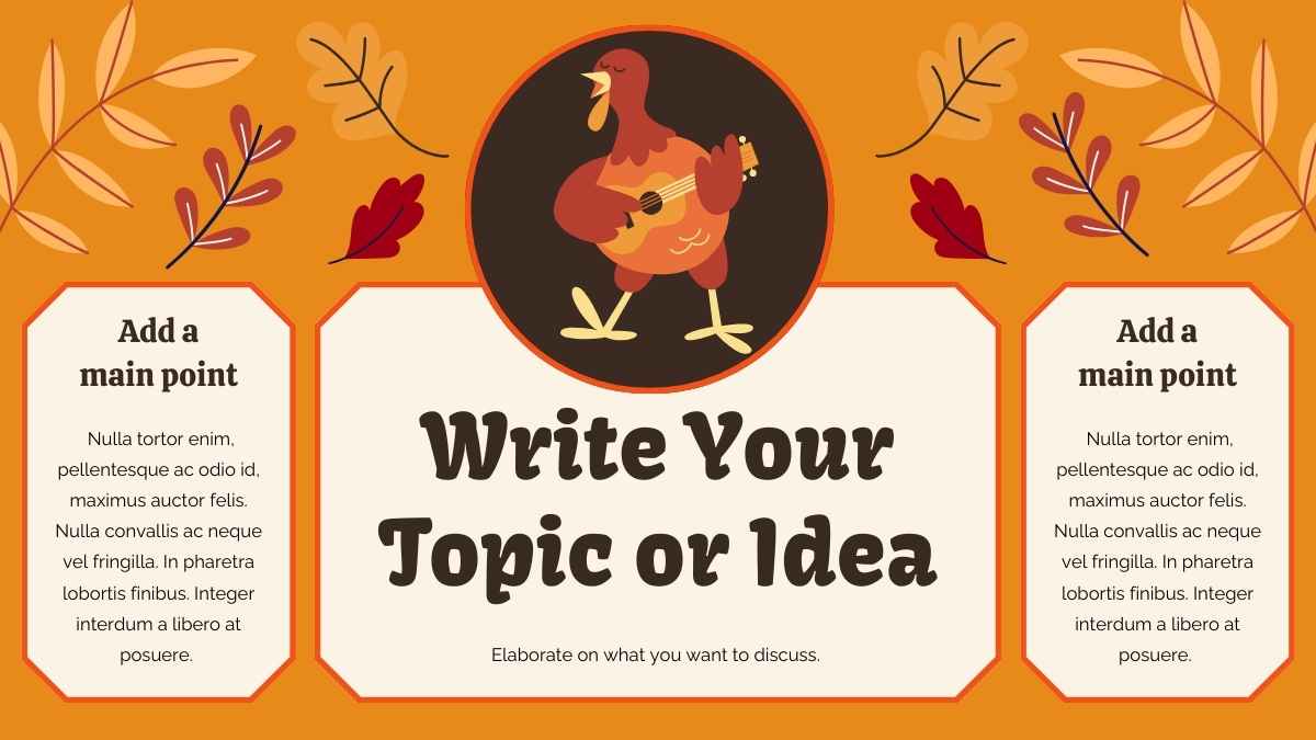 Illustrated Thanksgiving Newsletter Slides - slide 8