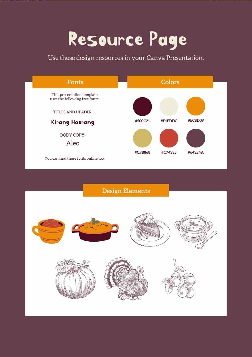 Illustrated Thanksgiving Potluck Sign-Up Sheets - slide 4