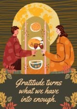 Illustrated Thanksgiving Quote Posters