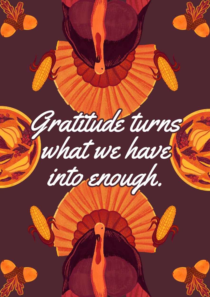 Illustrated Thanksgiving Quote Posters - slide 3