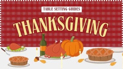 Illustrated Cottagecore Thanksgiving Table Setting Guides