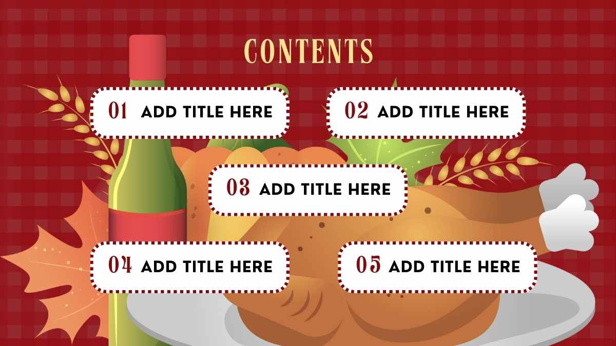 Illustrated Cottagecore Thanksgiving Table Setting Guides - slide 5