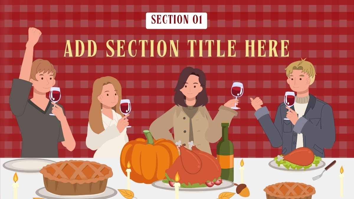 Illustrated Cottagecore Thanksgiving Table Setting Guides - slide 6