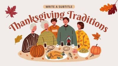 Illustrated Thanksgiving Traditions Slides