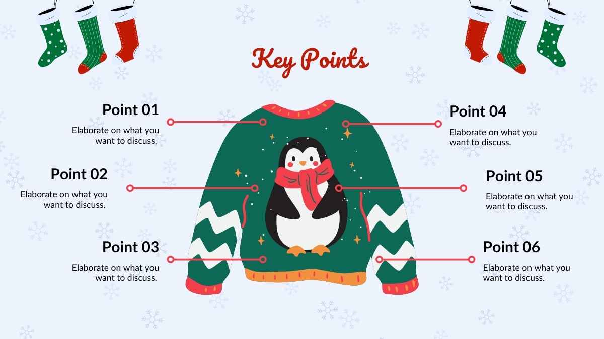 Illustrated Ugly Sweater Party Slides - slide 11