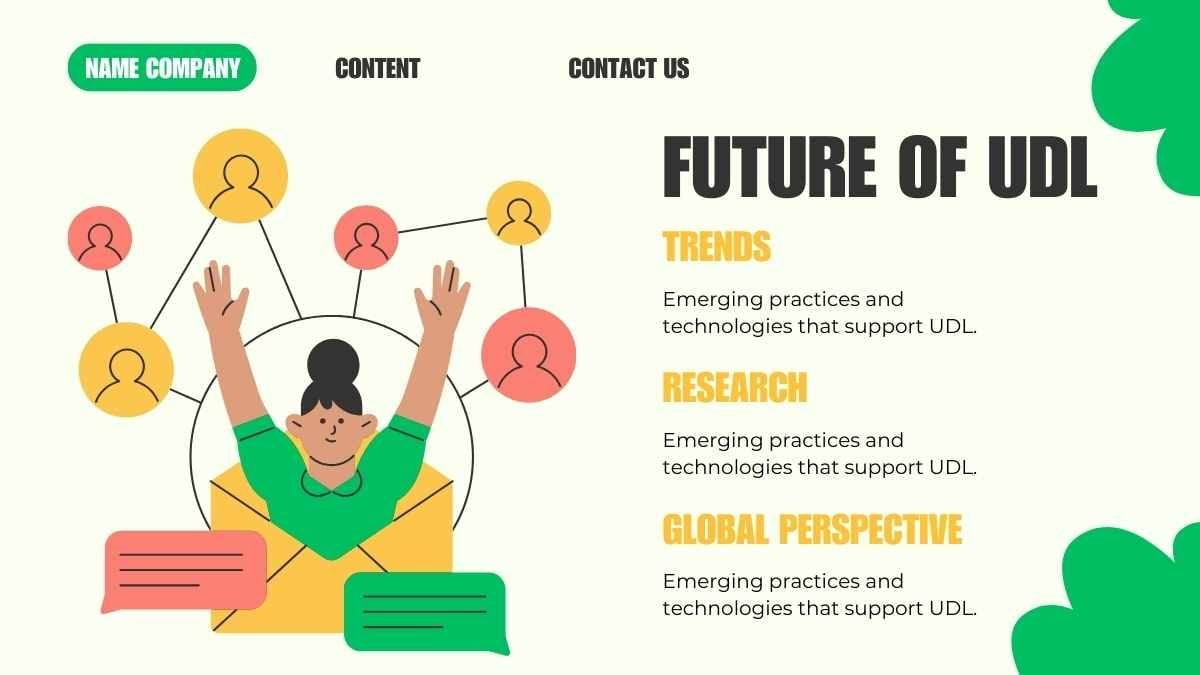 Illustrated Universal Design for Learning Framework - diapositiva 14