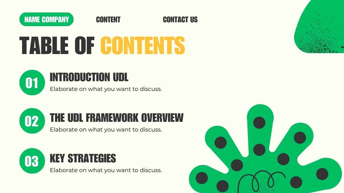 Illustrated Universal Design for Learning Framework - slide 2