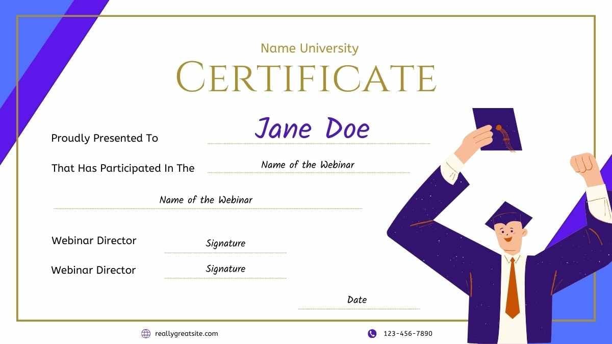 Certificado Ilustrado de Webinar Universitario - diapositiva 8