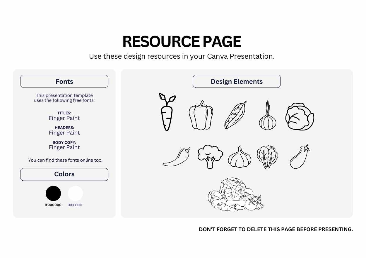 Illustrated Vegetable Coloring Book - slide 7