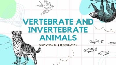 Animais Vertebrados e Invertebrados Slides Brancos