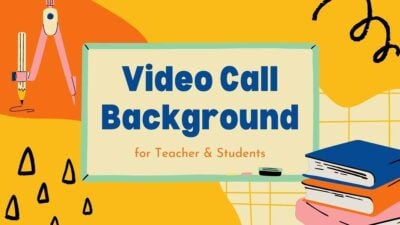 Illustrated Video Call Background Slides