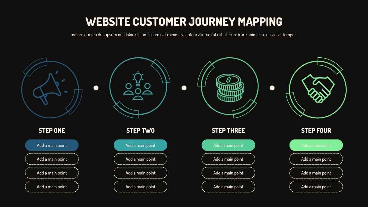 Illustrated Website Customer Journey Mapping Slides - slide 3