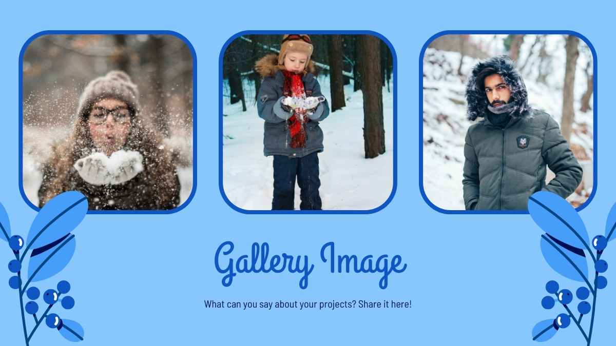 Illustrated White Christmas Background Slides - slide 10