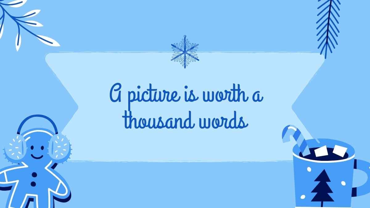 Illustrated White Christmas Background Slides - slide 15