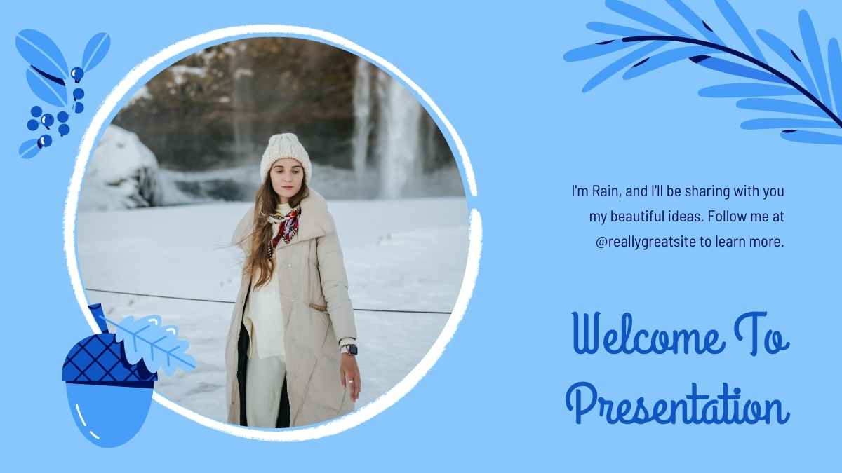 Illustrated White Christmas Background Slides - slide 5