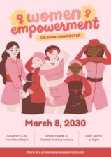 Illustrated Women Empowerment Celebration Poster 1