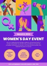 Illustrated Women’s Day Event Flyer