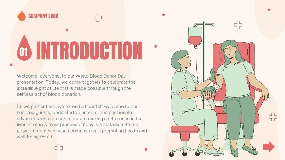 Illustrated World Blood Donor Day - diapositiva 4