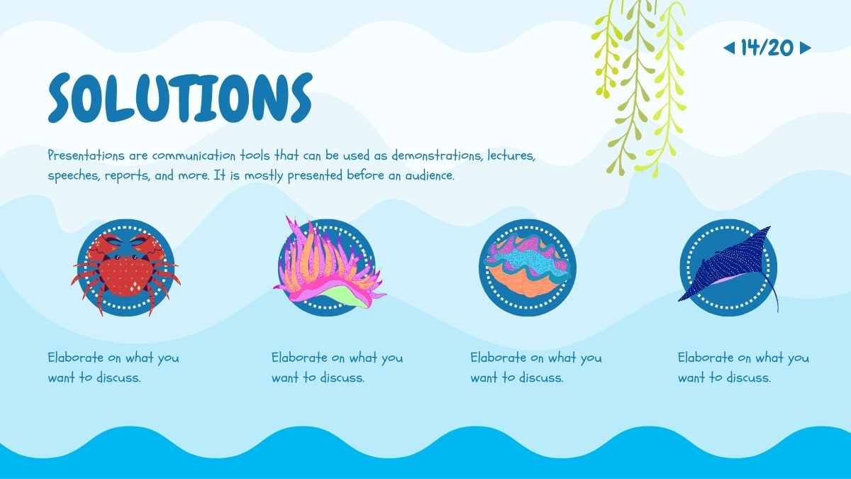 Illustrated World Ocean Day at School - slide 14