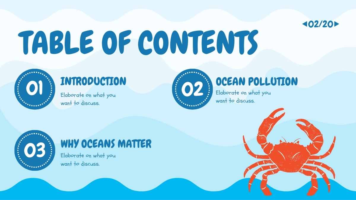 Illustrated World Ocean Day at School - slide 2