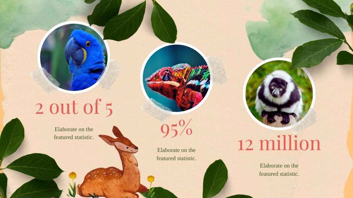 Illustrated World Wildlife Day Slides - diapositiva 15