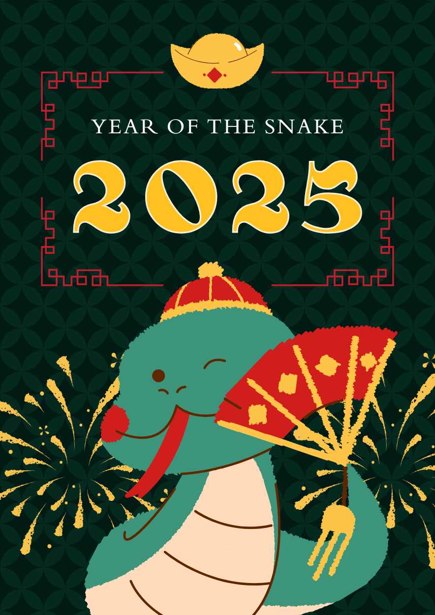 Illustrated Year of the Snake 2025 Posters - slide 2